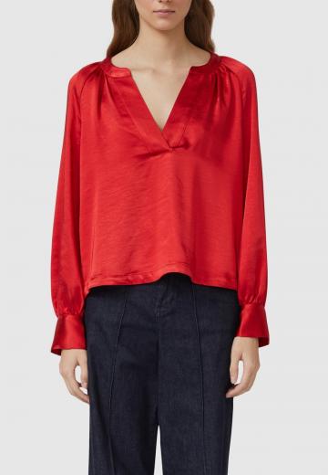 Атласная блузка