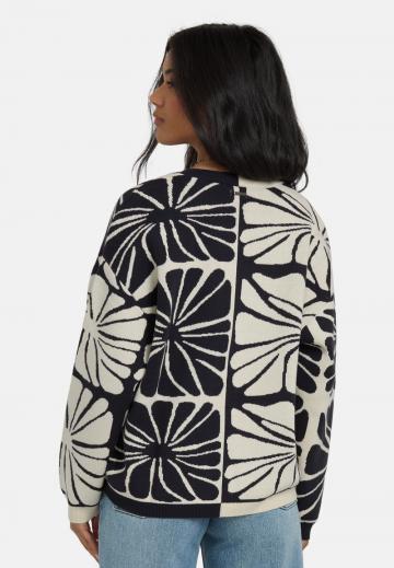 Жаккардовая вязаная кофта