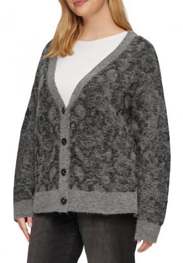 Жаккардовая вязаная кофта