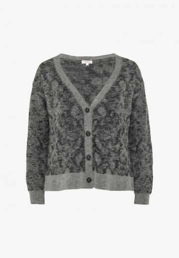 Жаккардовая вязаная кофта