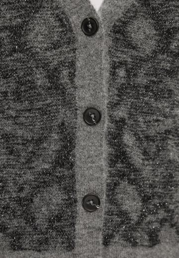 Жаккардовая вязаная кофта