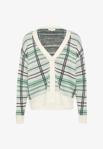 Жаккардовая вязаная кофта