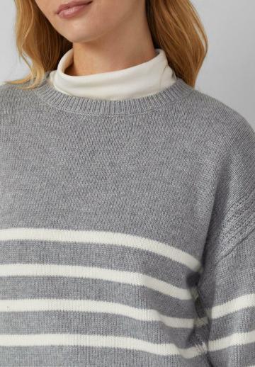 Пуловер в полоску