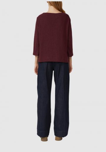 Пуловер с рукавом три четверти