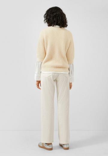 Пуловер с рукавом три четверти