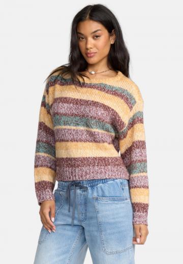 Пуловер в полоску