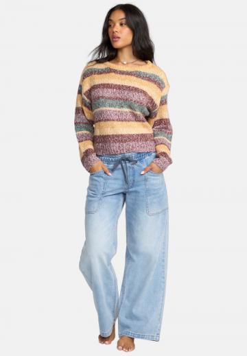 Пуловер в полоску