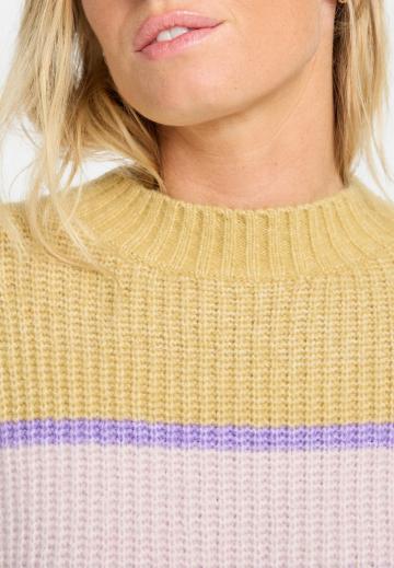 Пуловер в полоску