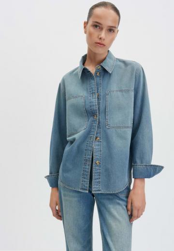 Джинсовая блузка