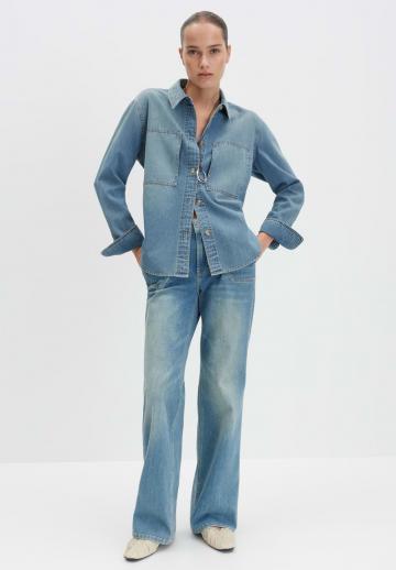 Джинсовая блузка