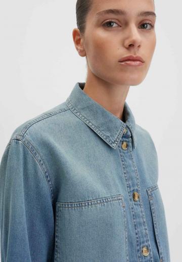 Джинсовая блузка