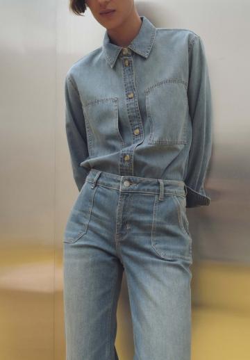 Джинсовая блузка