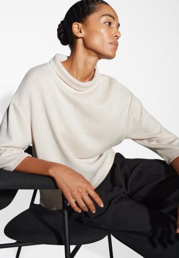 Пуловер с рукавом три четверти