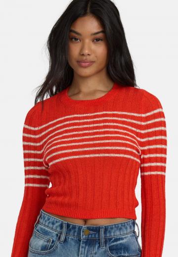 Пуловер в полоску