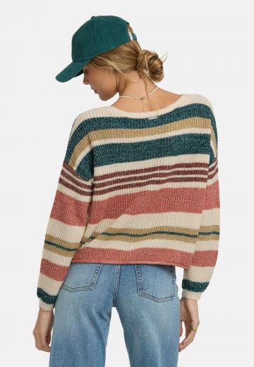 Пуловер в полоску