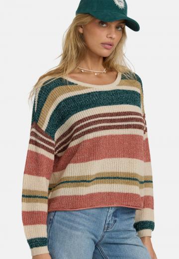 Пуловер в полоску