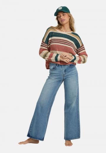 Пуловер в полоску
