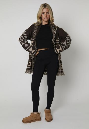 Жаккардовая вязаная кофта