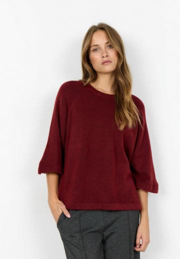 Пуловер с рукавом три четверти