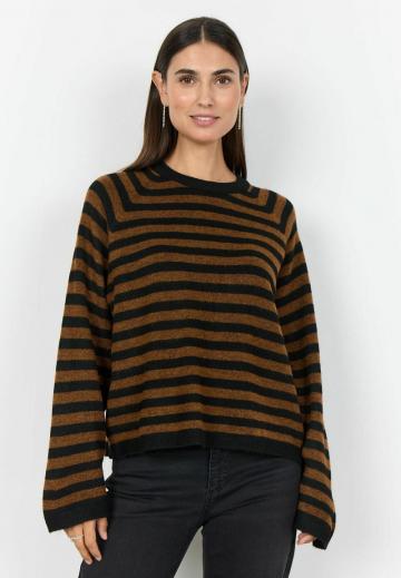 Пуловер в полоску