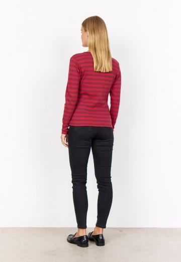 Пуловер в полоску