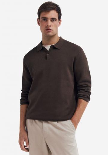 Поло с длинным рукавом