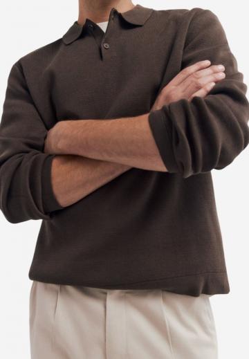 Поло с длинным рукавом