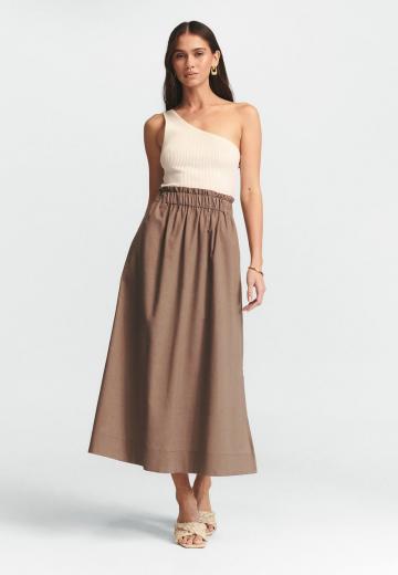 Юбка с накладными карманами