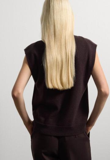 Пуловер без рукавов