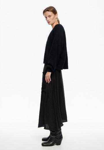 Юбка с накладными карманами