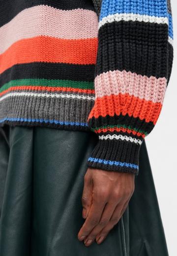 Пуловер в полоску