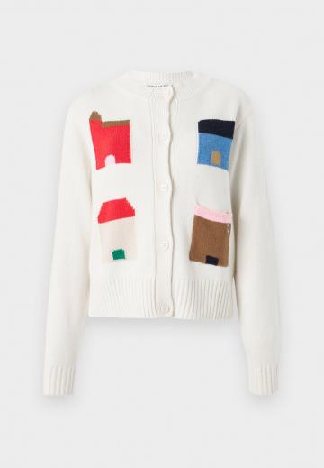 Жаккардовая вязаная кофта