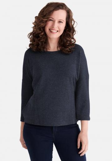 Пуловер с рукавом три четверти