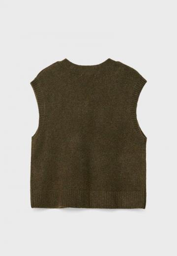 Пуловер без рукавов