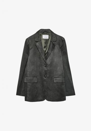 Пальто из искусственной кожи