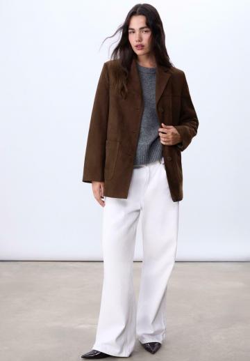 Пальто из искусственной кожи