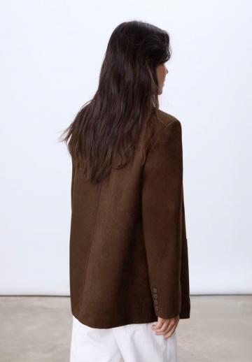 Пальто из искусственной кожи