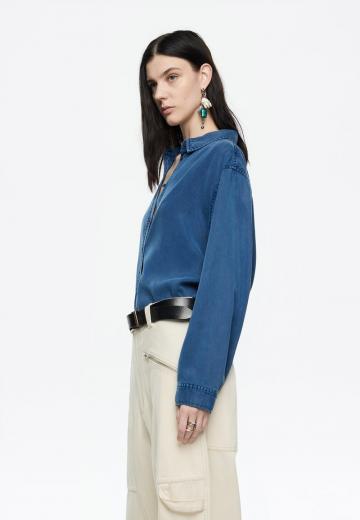 Джинсовая блузка
