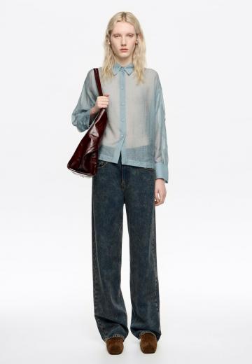 Атласная блузка