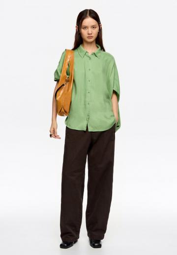 Атласная блузка