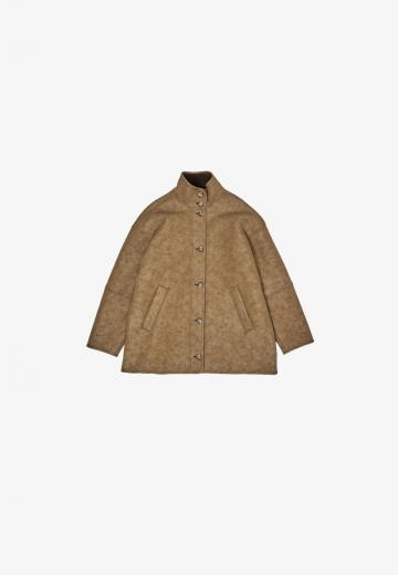 Пальто из искусственной кожи