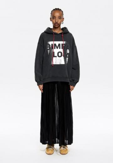 Пуловер с капюшоном