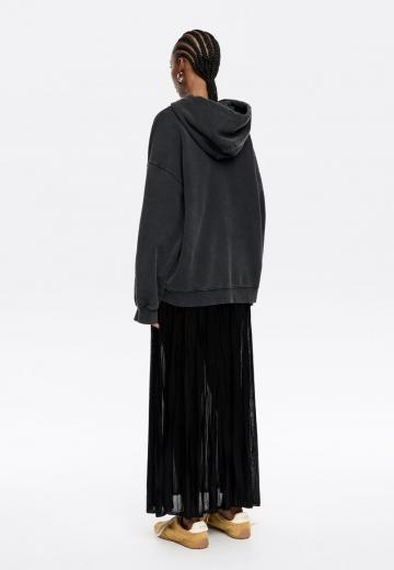 Пуловер с капюшоном