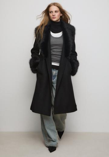 Шерстяное пальто