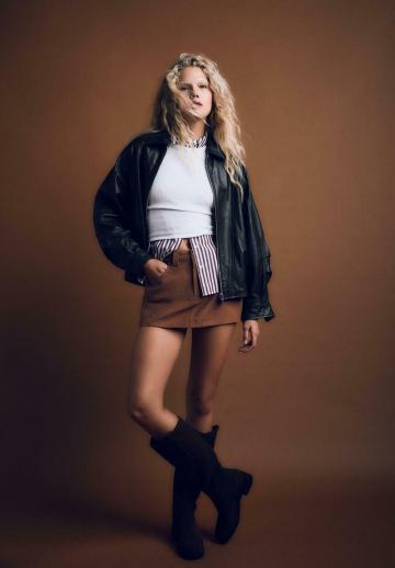 Кожаная юбка