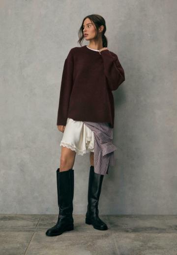 Длинный пуловер