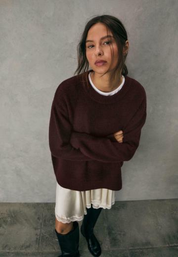 Длинный пуловер