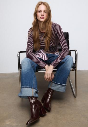 Полусапожки на высоком каблуке