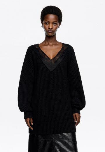 Длинный пуловер