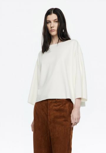 Пуловер с рукавом три четверти